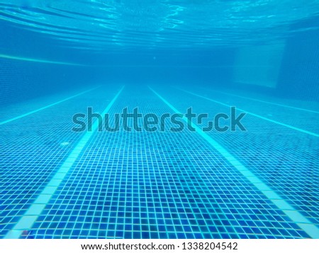 Abstract water blurred images and textures and styles of swimming pools that compete in the 2020 Olympics
