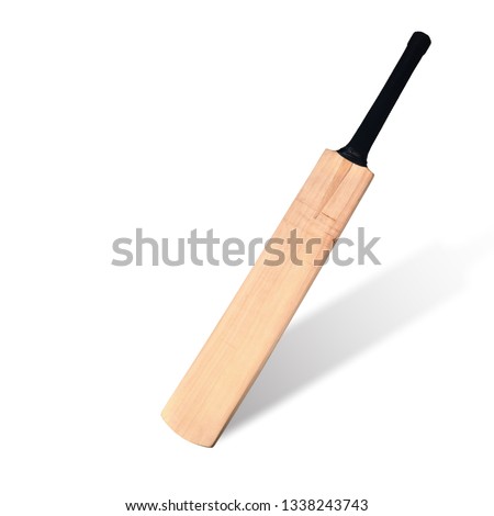 Cricket bat isolated on white background. This has clipping path.