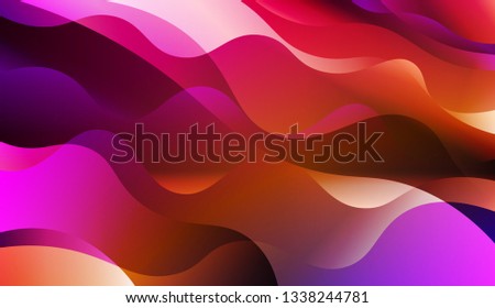 Blurred Decorative Design In Abstract Style With Wave, Curve Lines. For Your Design Wallpaper, Presentation, Banner, Flyer, Cover Page, Landing Page. Vector Illustration with Color Gradient.