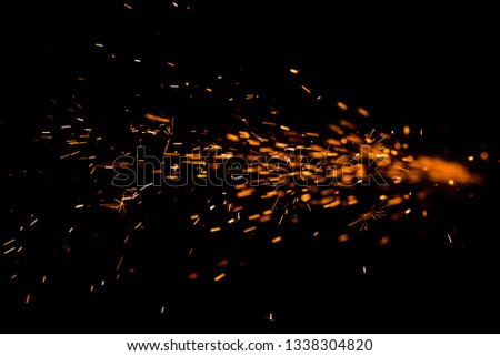 Sparks and Flash from electric welding