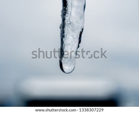 The water drop from snow.
