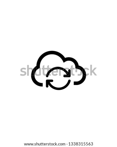 cloud recycle icon , 