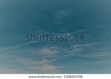 Blue sky with white clouds as background image or design texture. different patterns and shades.