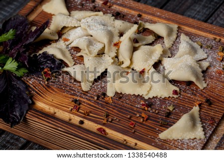 Chebureks. Traditional meat dish of the peoples of Central and Central Asia, rice, meat and onions, suitable for the Nauryz or Navruz holidays, as well as during the Holy month of Ramadan and the holi