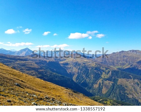 View to the grossglockner in austria