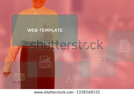 WEB-TEMPLATE - technology and business concept