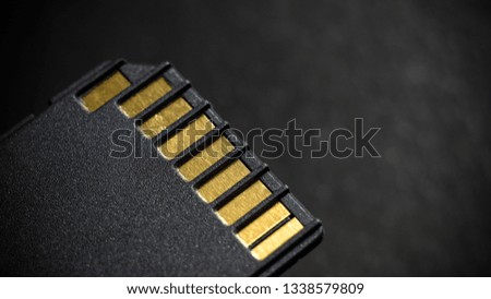 SD Card Adapter on Black background