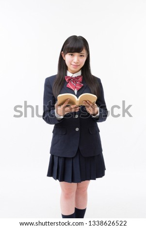 A girl student in uniform