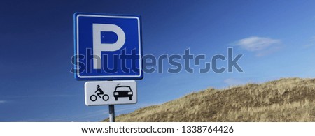 Parking place sign.