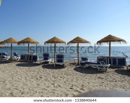 Sandy Beach in La Manga, Spain