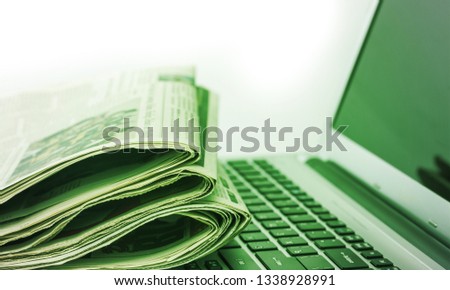Newspaper backdrop texture, business background