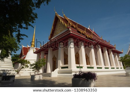 Wat Prayurawongsawat Worawihan is a 19th century Buddhist temple complex, located near the Memorial Bridge in Bangkok