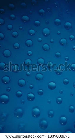 Kuching,Malaysia 13 Mac 2019 A bit noise water drop at blue background