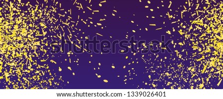 Backdrop with confetti. Bright explosion. Firework. Texture with glitters. Geometric background. Festive pattern for design. Print for banners, posters and textiles