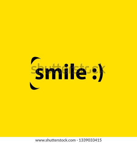 Smile Vector Template Design Illustration suitable for post card, wallpaper, background, book, poster, banner and web landing page - Vector