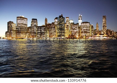 New York City by night	