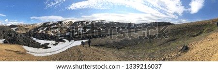panoramic picture of nature in Iceland