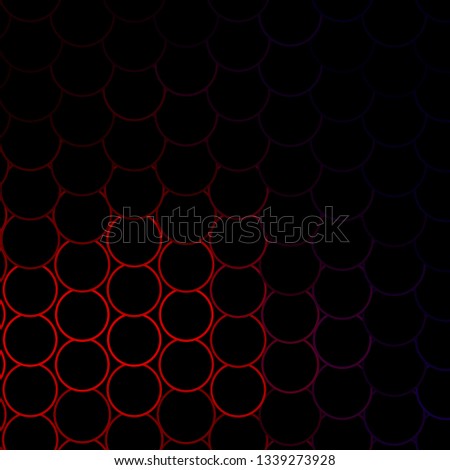 Dark Blue, Red vector pattern with circles. Abstract illustration with colorful spots in nature style. Pattern for booklets, leaflets.