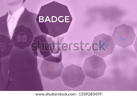 select BADGE - technology and business concept
