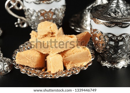 Traditional Turkish coffee and Turkish delight