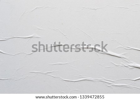 White creased poster texture