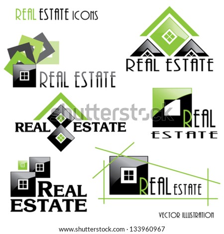 Modern Real estate icons for business design. Vector illustration
