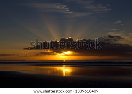 Sunrise in Lorne, Victoria, Australia.