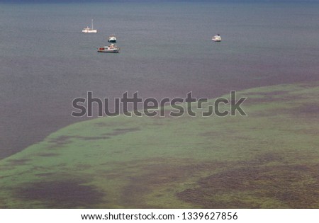 Beautiful colour in the Bay of Shoals, near Kingscote, Kangaroo Island, South Australia, Australia.