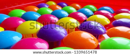 bright multicolored mosaic balls  perspective background           