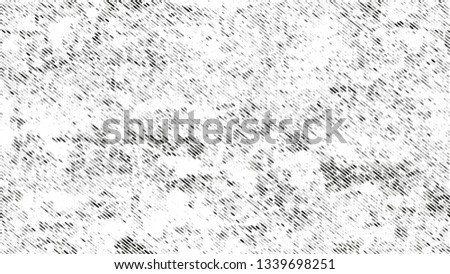 Halftone Dots in Grunge Broken Brush Style. Rough Grungy Pattern Design. Overlay Grainy Style Texture. Black and White Broken, Spotted Print Design Pattern.