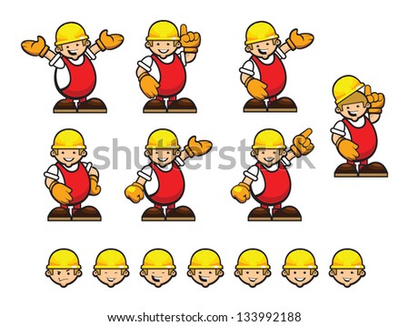 worker in a yellow helmet
