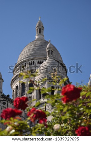 Colorful street in Paris Royalty-Free Stock Photo #1339929695
