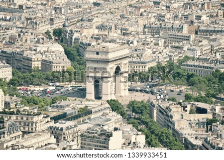 Beautiful Paris Buildings and Architecture  Royalty-Free Stock Photo #1339933451