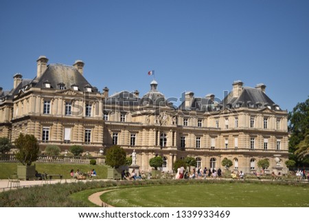 Beautiful Paris Buildings and Architecture  Royalty-Free Stock Photo #1339933469