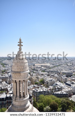 Beautiful Paris Buildings and Architecture  Royalty-Free Stock Photo #1339933475