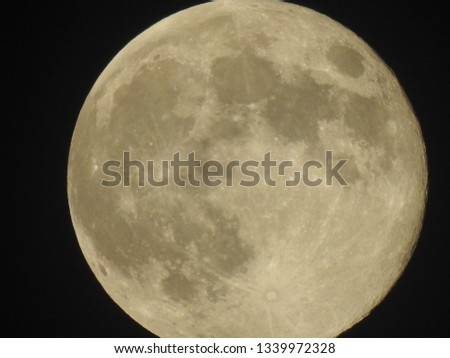 Close Up Full Moon Picture