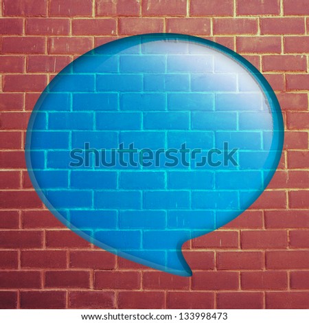 Red brick Wall with quote speech