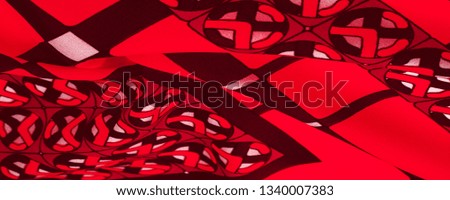 Background texture. silk bright fabric Mosaic geometric shapes Composition with colorful stained glass Grid design Illustration red blue purple white gray colors