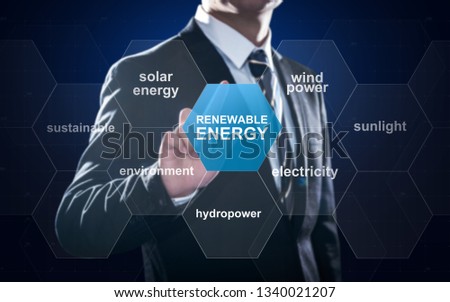 Renewable energy presentation about sustainable development, win