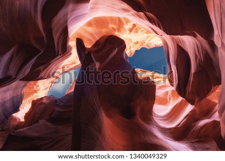 Beautiful Antelope Canyon, Arizona, Usa