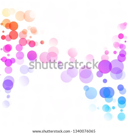Bubbles Circle Dots Unique Colorful Bright Vector Background