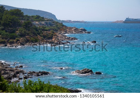 A beautiful beach on Corsica