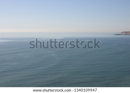 the Mediterranean Sea in the province of Malaga, Spain