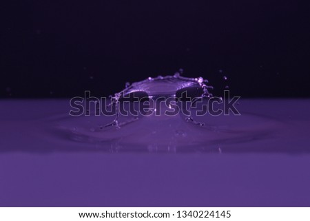 water droplet hitting water - splash art