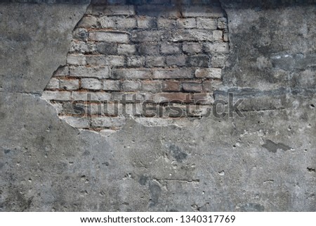 Scenery background of the old block wall