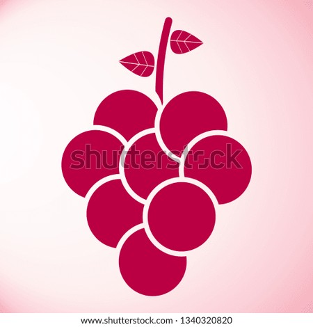 Grape icon vector
