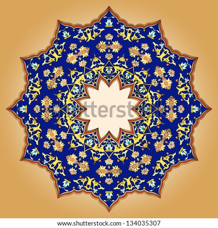persian round pattern
