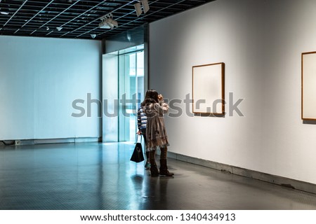 beautiful girl in gallery