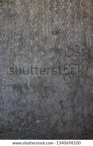 Cement floor with grey pattern wave vertical for use with picture and text or design and decoration.