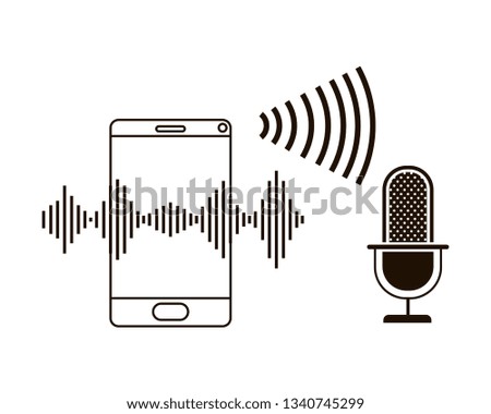 smartphone with voice assistant icon